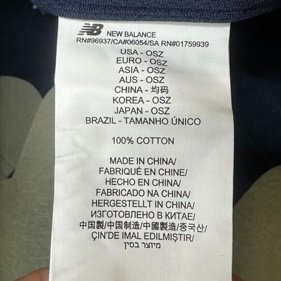 NWT New Balance Unisex Embroidered N Logo Baseball Hat Size One Size (Navy) - Picture 7 of 11